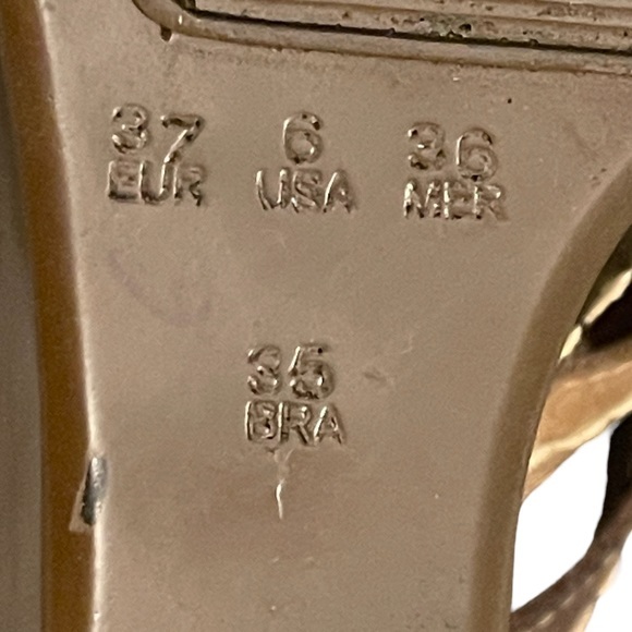 Passarela Brazil Terra Stitched Strap Leather Wedge Sandal; size 6 women’s - Picture 10 of 11